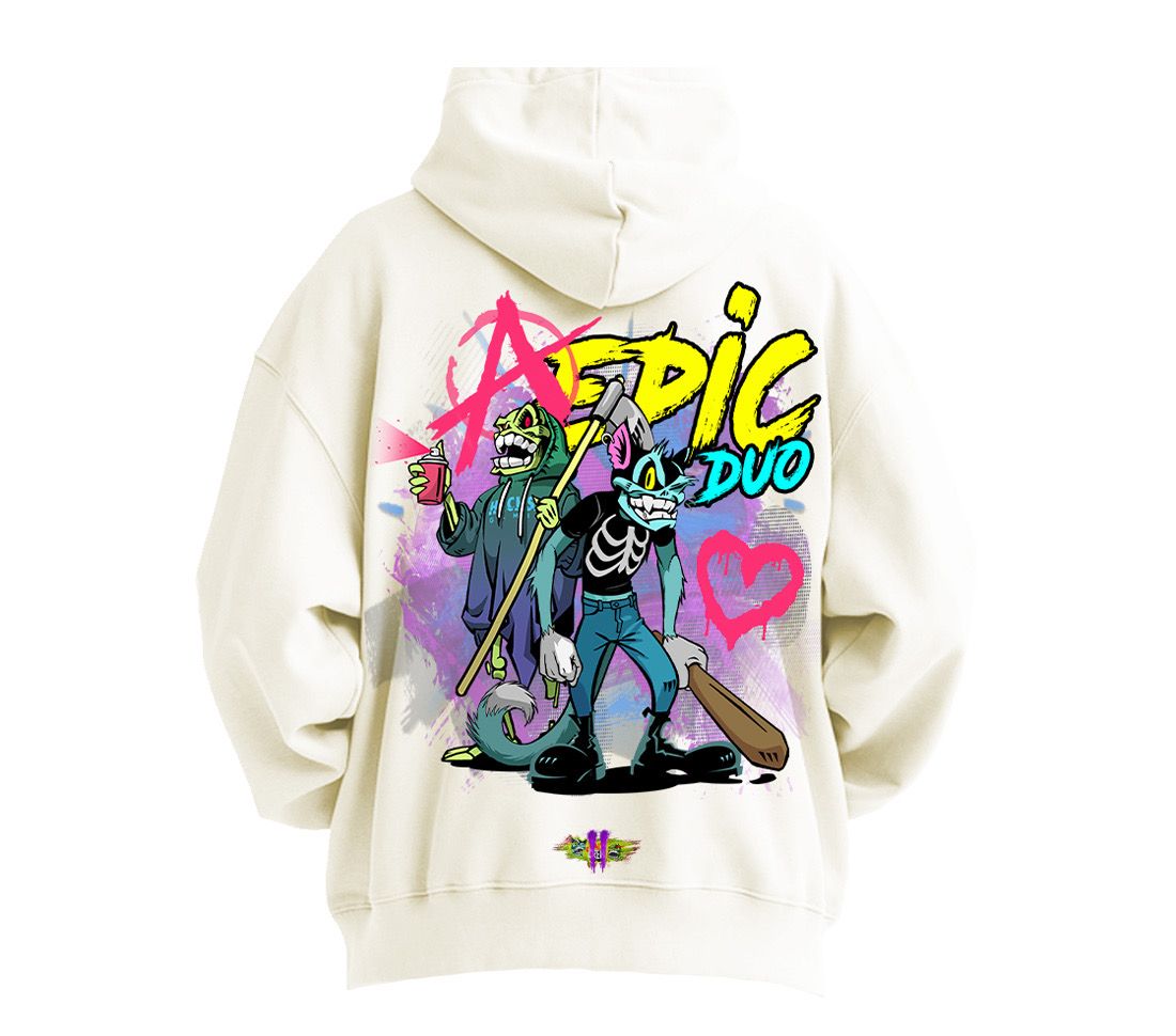 Chaos Crew II White Hoodie
