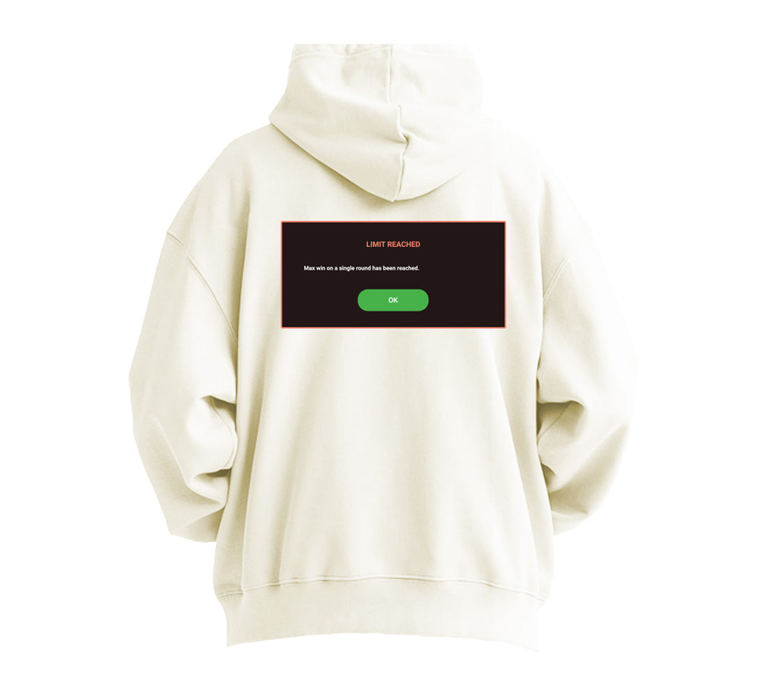 Hacksaw Limit Reached White Hoodie